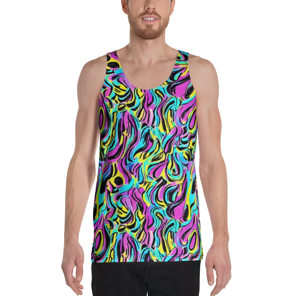 Plasma Twist on Men's Tank Top — Front