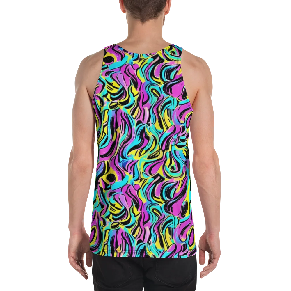 Plasma Twist on Men's Tank Top — Back