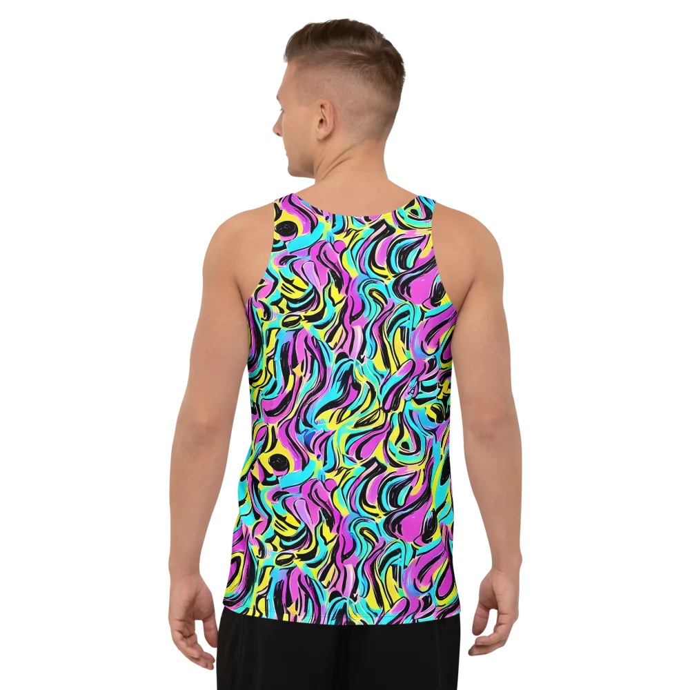 Plasma Twist on Men's Tank Top — Back
