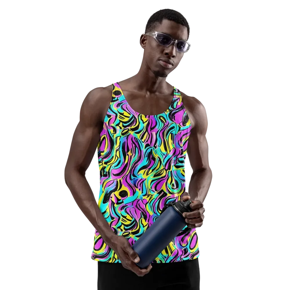 Plasma Twist on Men's Tank Top — Front