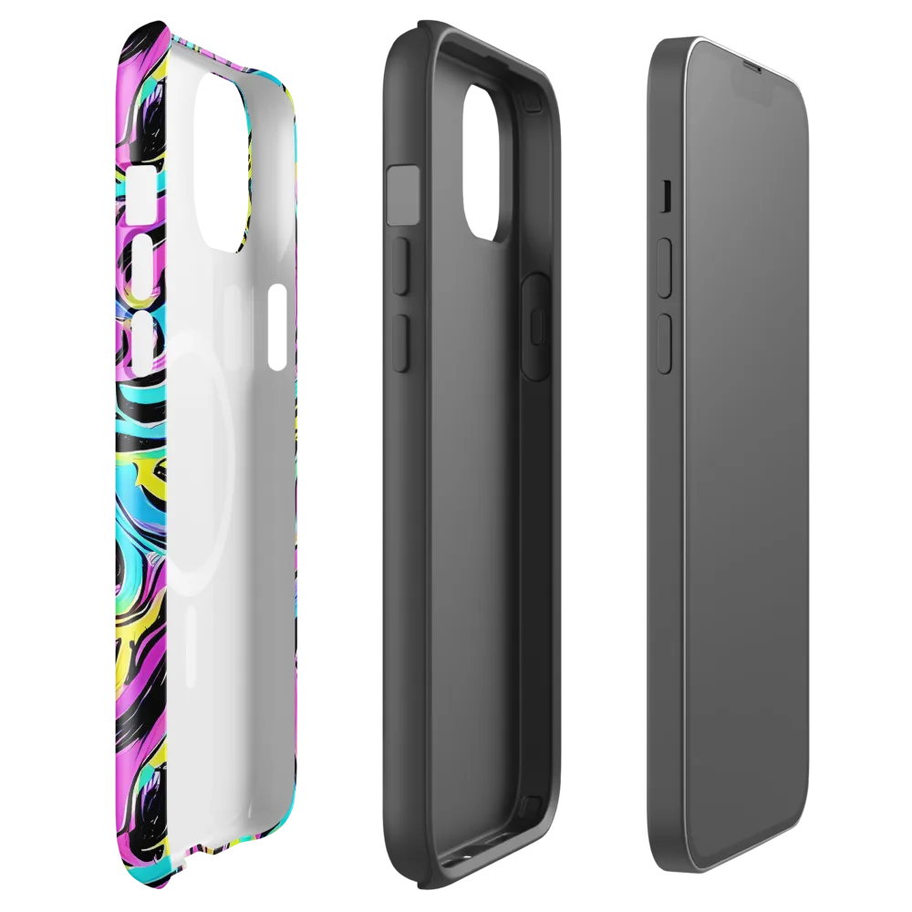 Plasma Twist on MagSafe Tough Case for iPhone® — Front