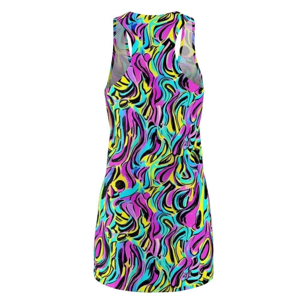 Plasma Twist on Racerback Dress — Back