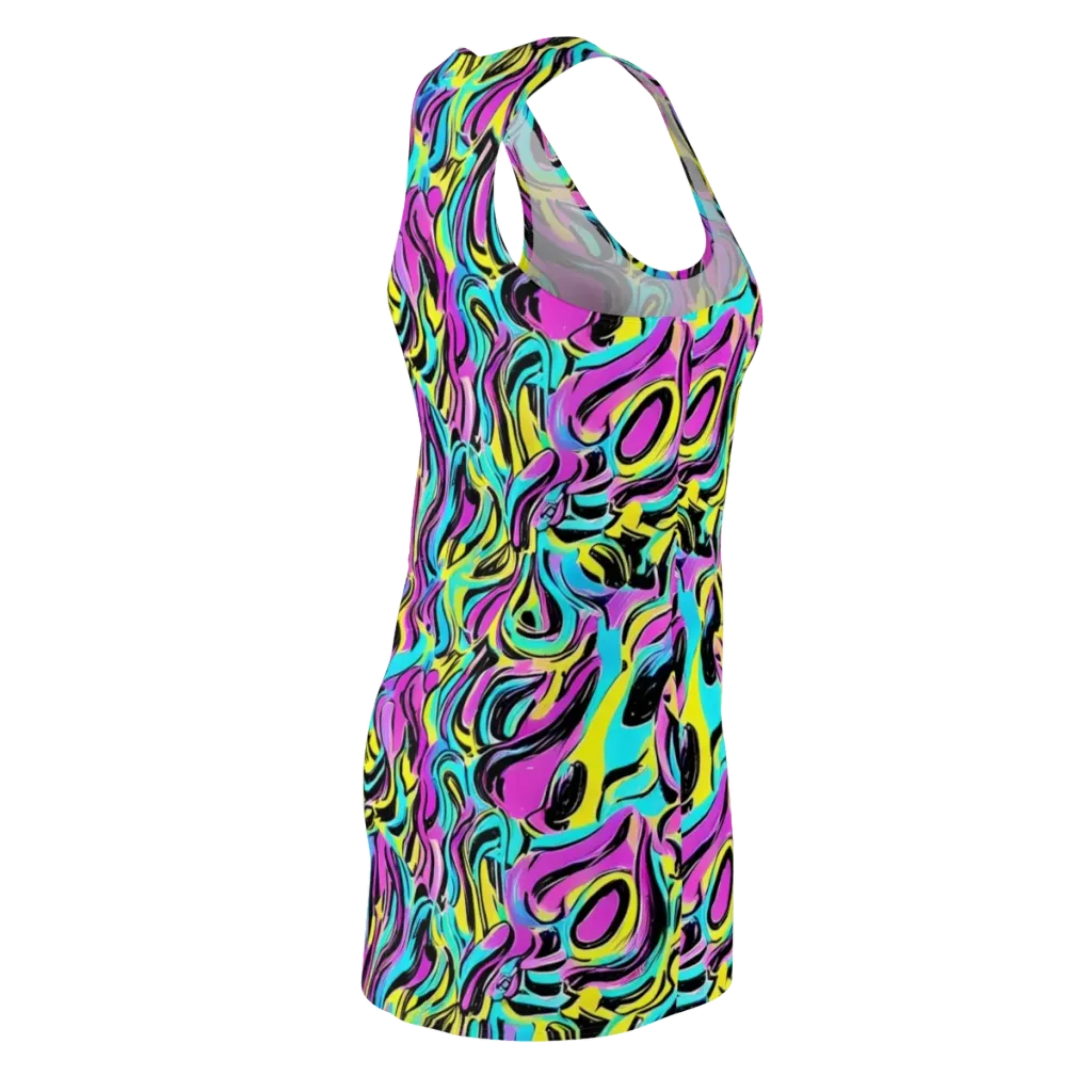 Plasma Twist on Racerback Dress — Back Side