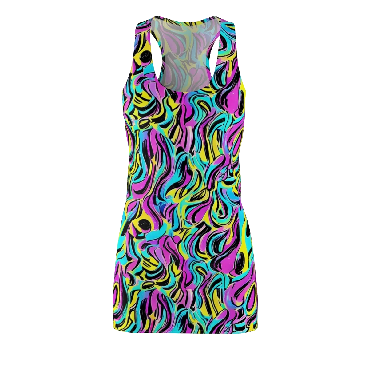 Plasma Twist on Racerback Dress — Front