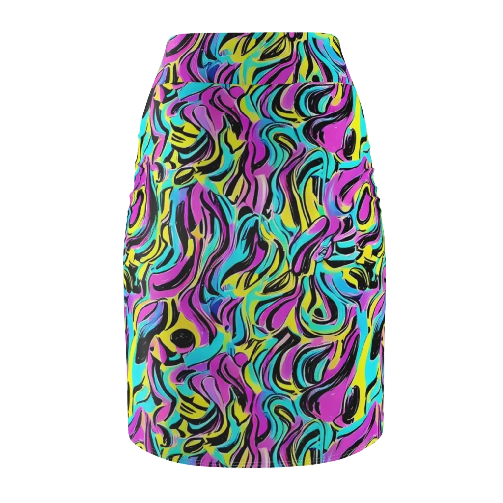 Plasma Twist on Pencil Skirt — Back