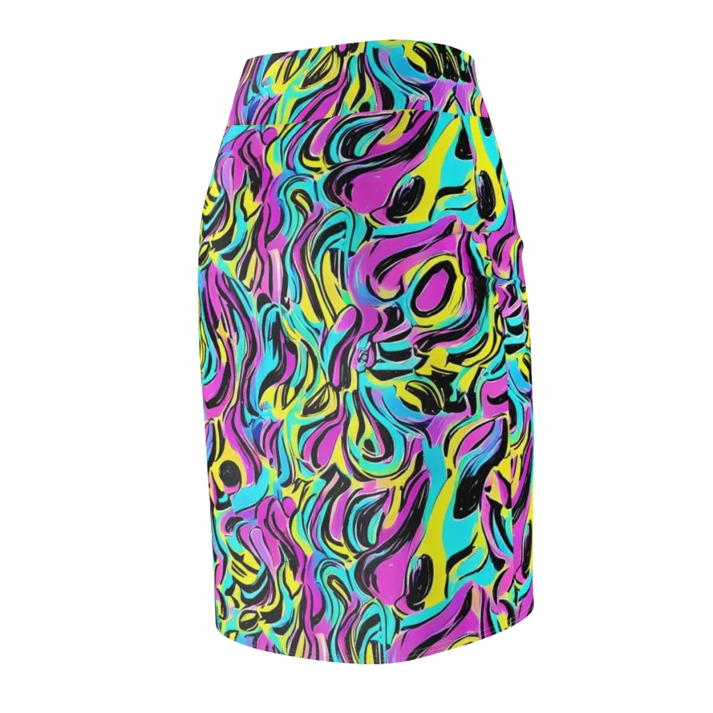 Plasma Twist on Pencil Skirt — Back Side