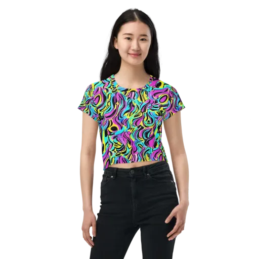 Plasma Twist on a Crop Tee