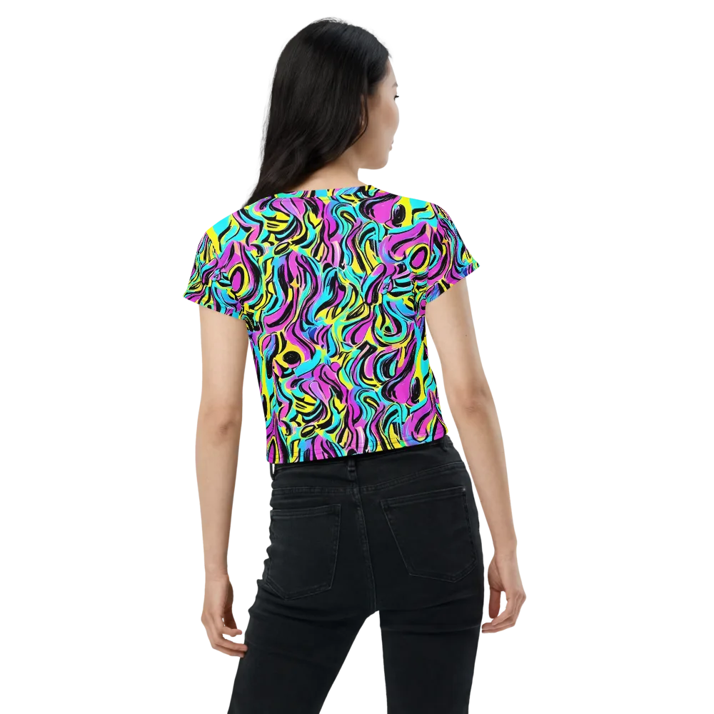 Plasma Twist on Crop Tee — Back