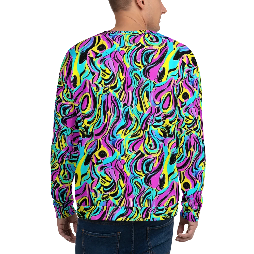 Plasma Twist on Sweatshirt — Back