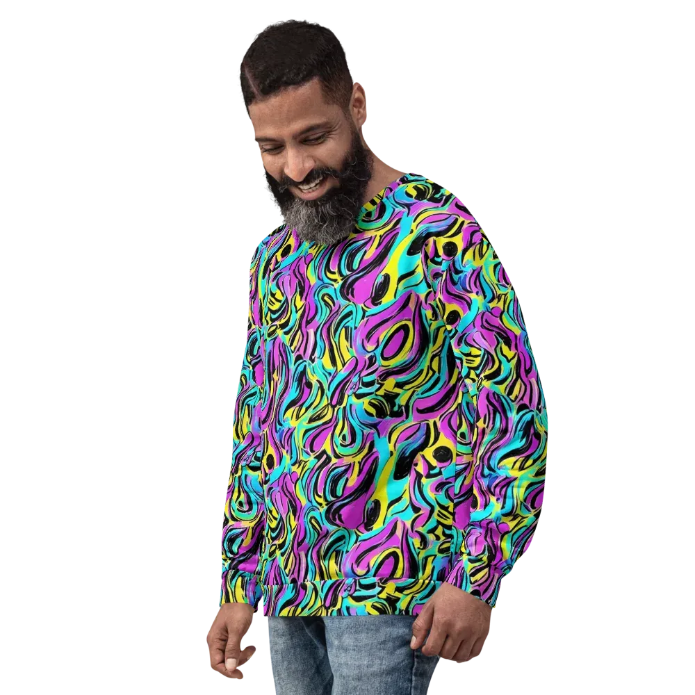 Plasma Twist on Sweatshirt — Left Front