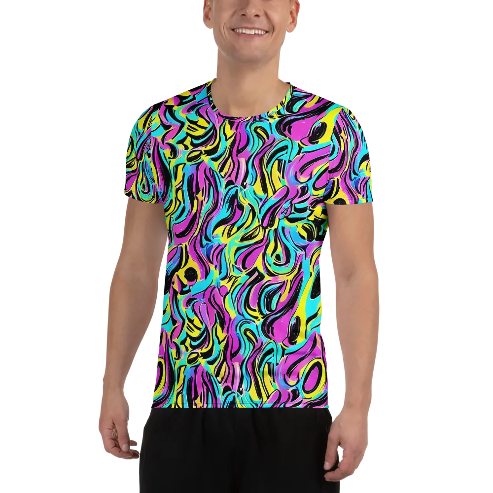 Plasma Twist on Men's Athletic T-Shirt — Front
