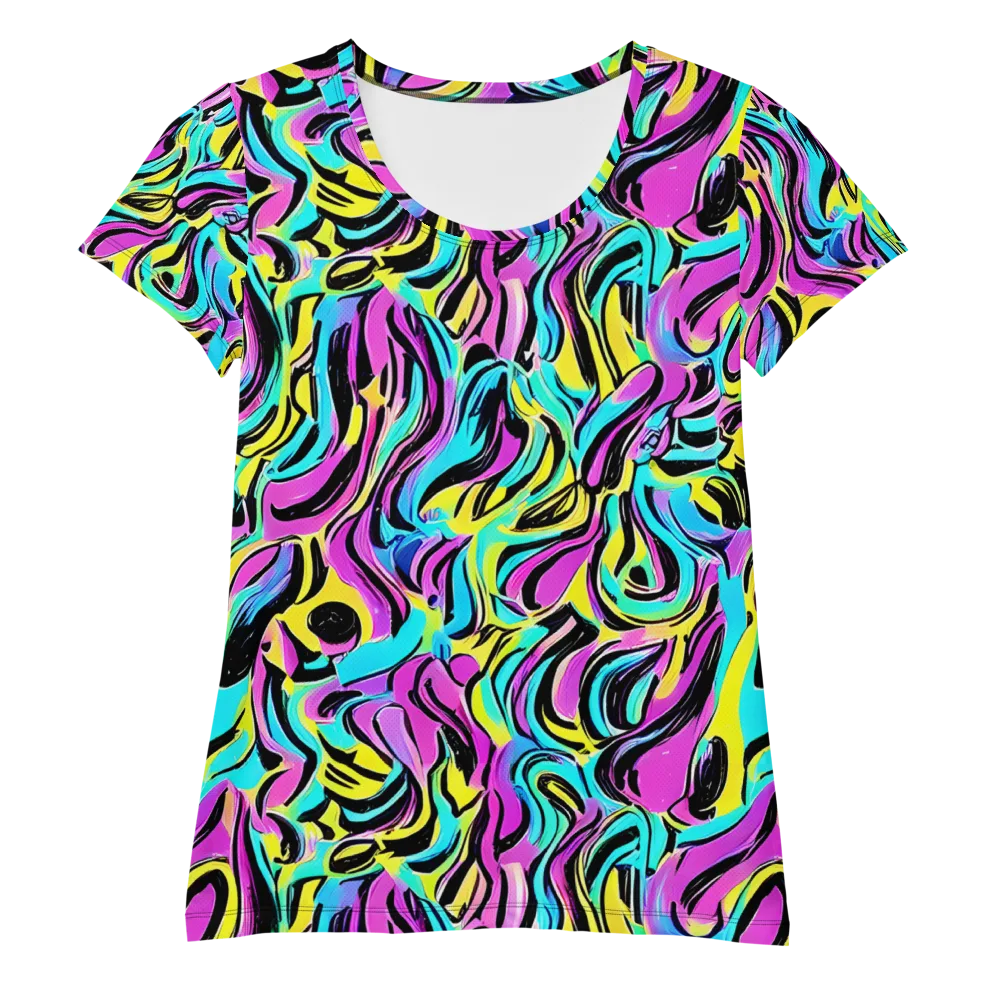 Plasma Twist on Women's Athletic T-Shirt — Front