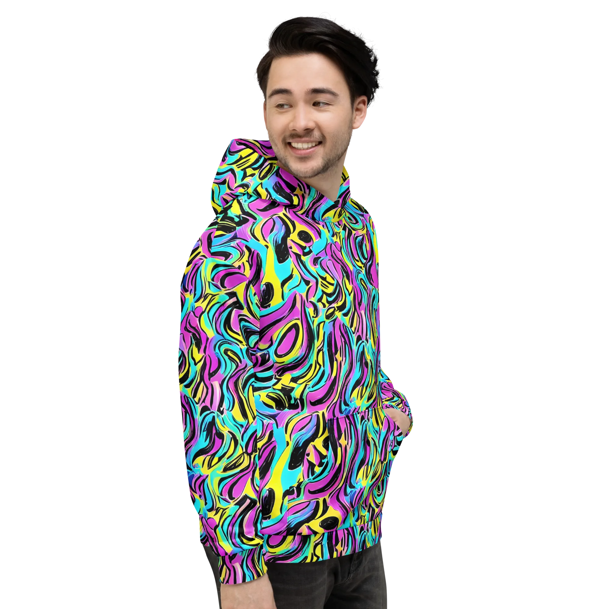 Plasma Twist on Hoodie — Right