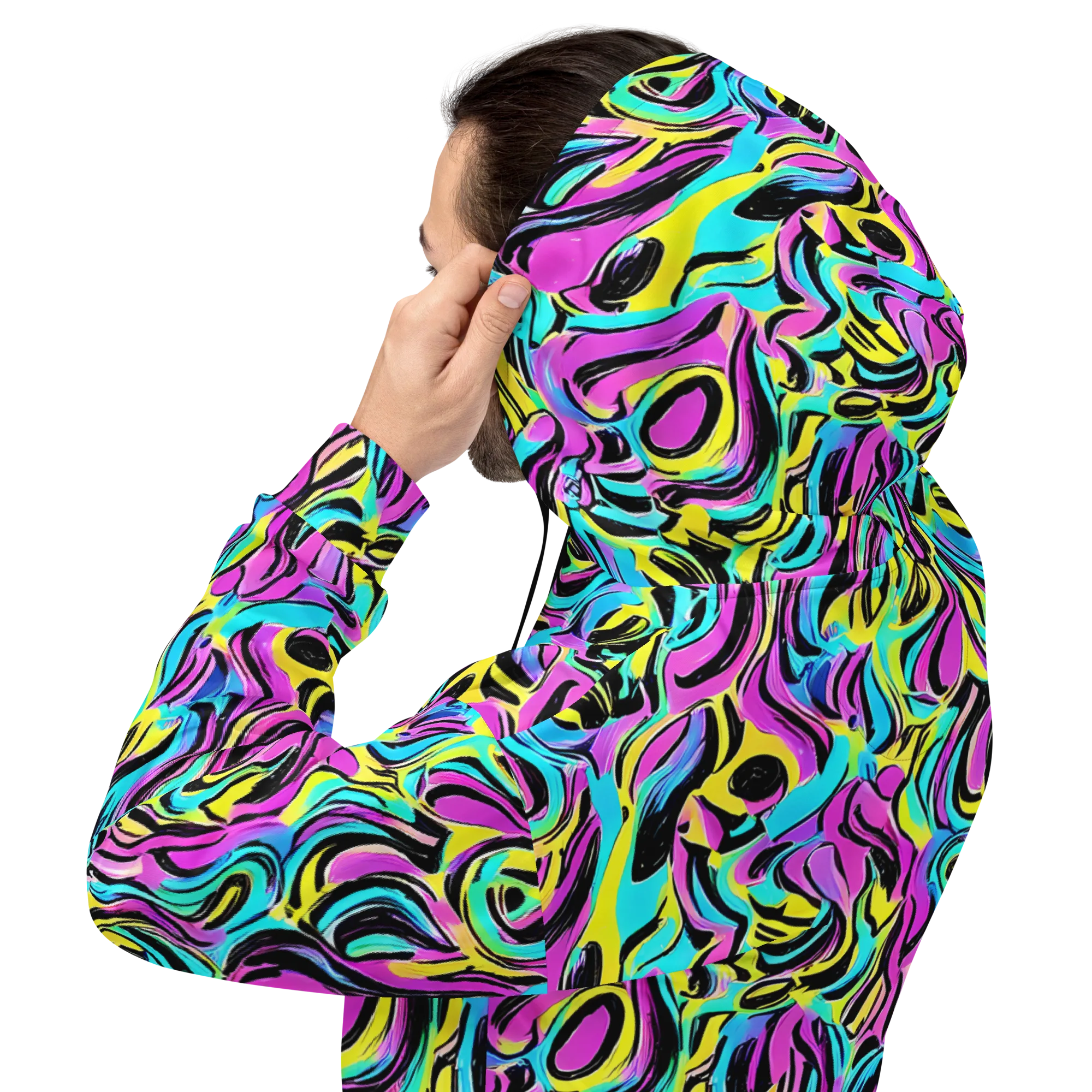 Plasma Twist on Hoodie — Back