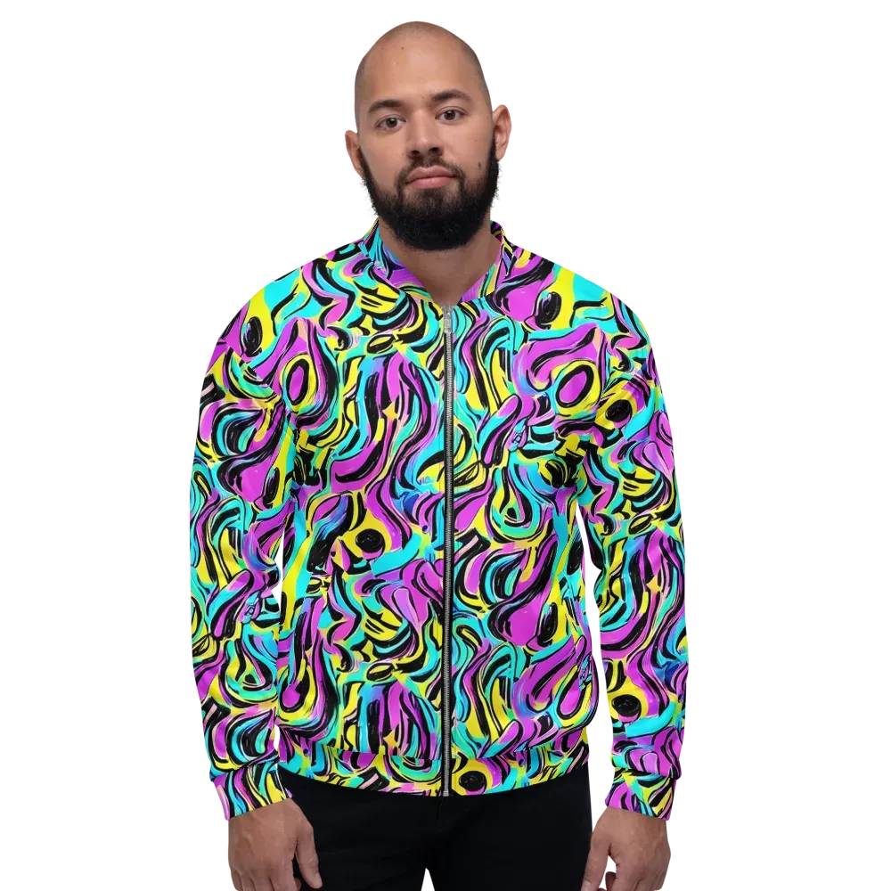Plasma Twist on Bomber Jacket — Front