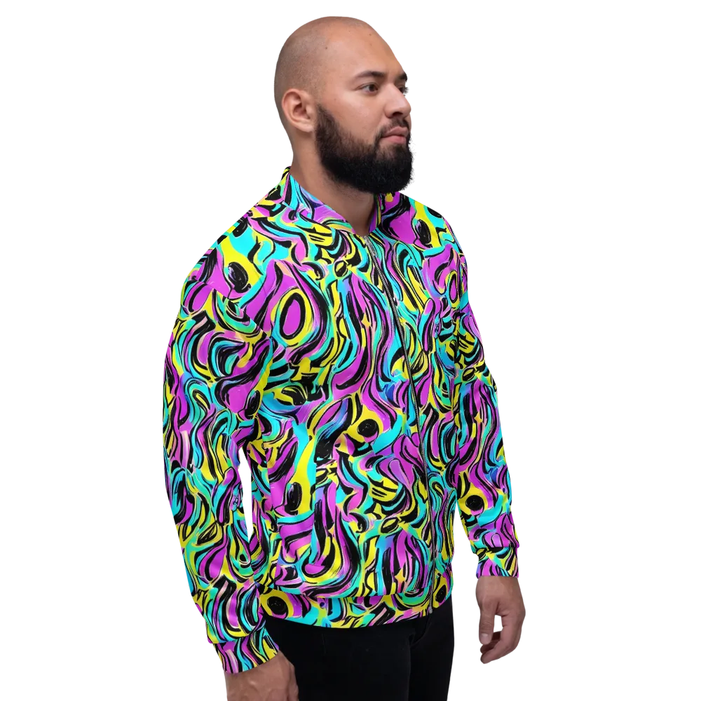 Plasma Twist on Bomber Jacket — Right