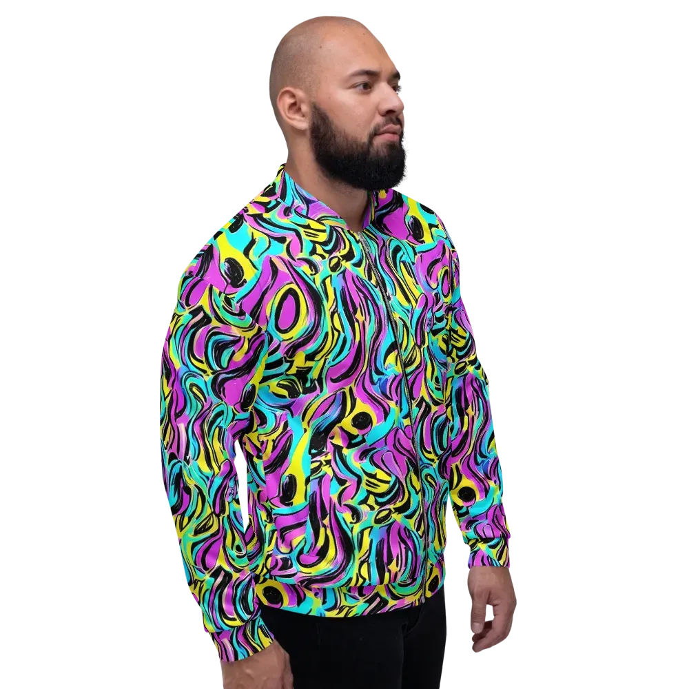 Plasma Twist on Bomber Jacket — Right