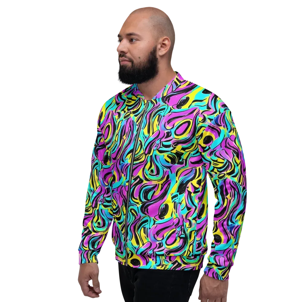 Plasma Twist on Bomber Jacket — Left