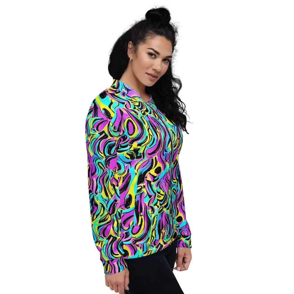 Plasma Twist on Bomber Jacket — Right