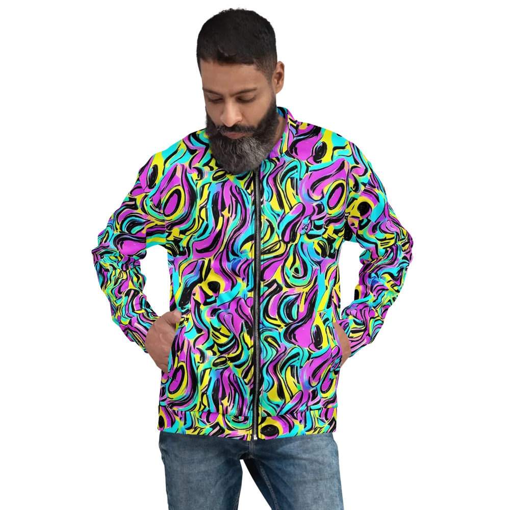 Plasma Twist on Bomber Jacket — Front