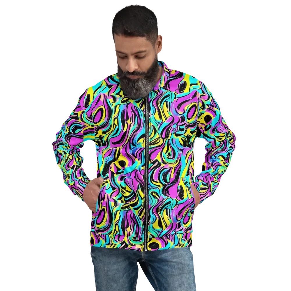 Plasma Twist on Bomber Jacket — Front