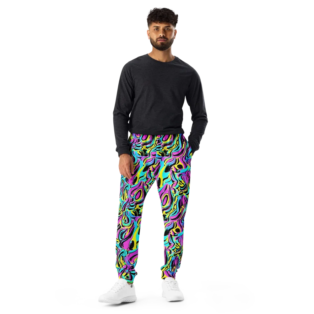 Plasma Twist on Men's Joggers — Front