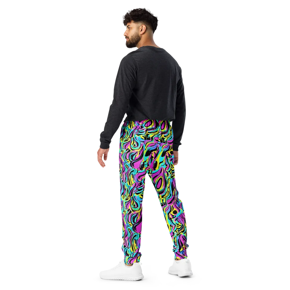 Plasma Twist on Men's Joggers — Back