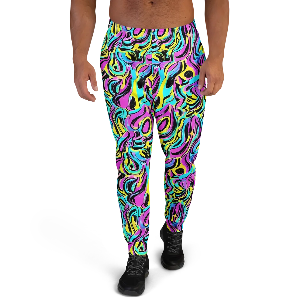 Plasma Twist on Men's Joggers — Front