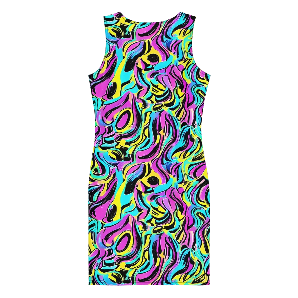 Plasma Twist on Bodycon Dress — Back