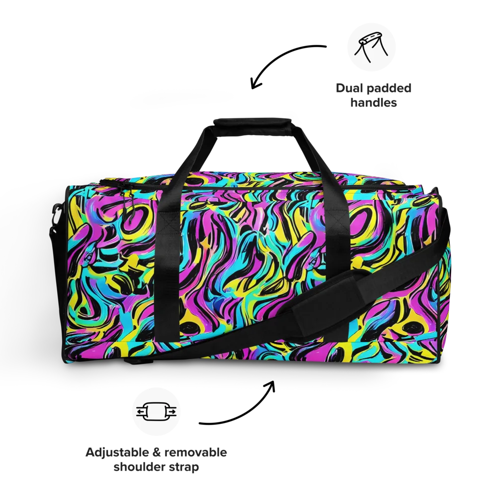 Plasma Twist on Duffle Bag — Front