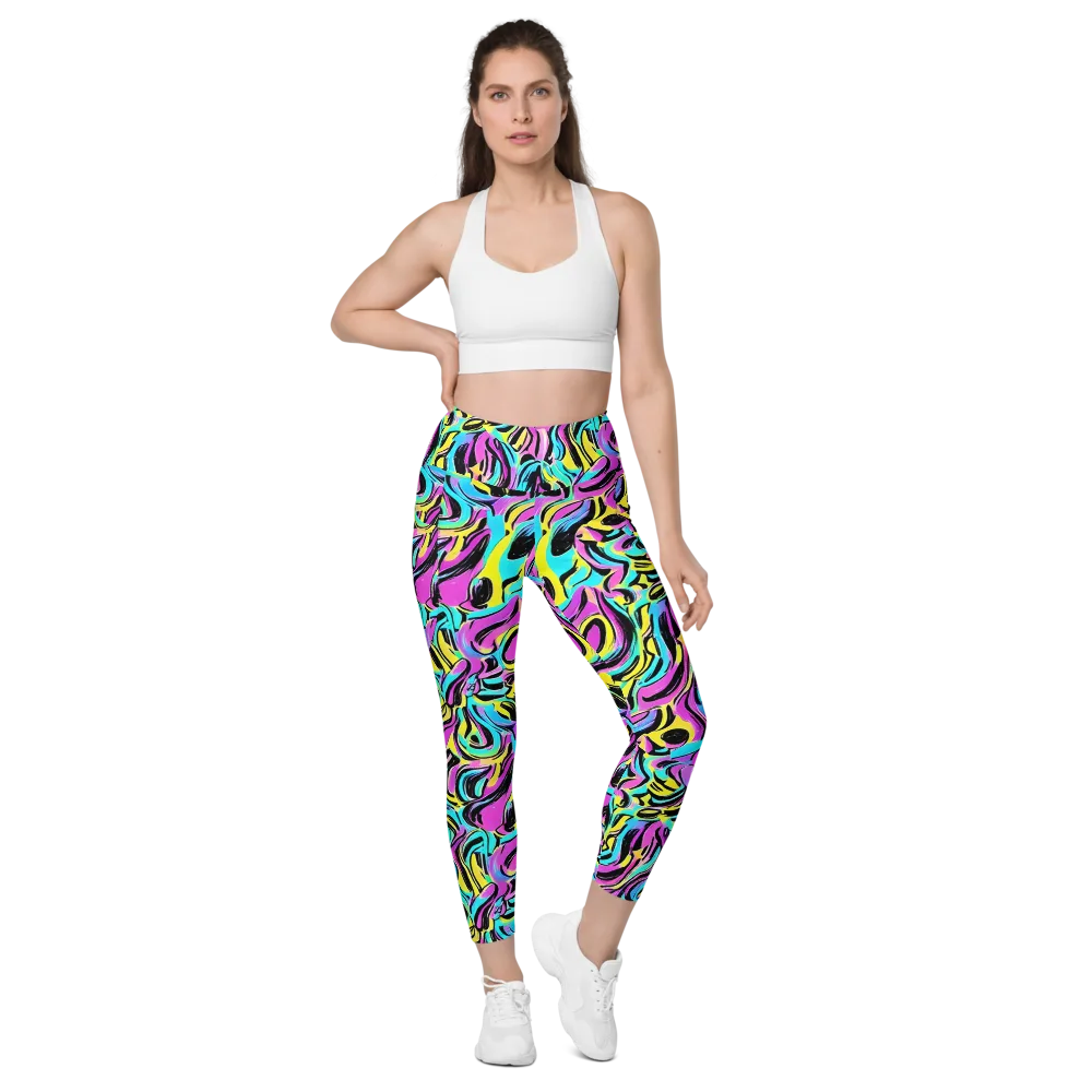 Plasma Twist on Leggings with Pockets — Front