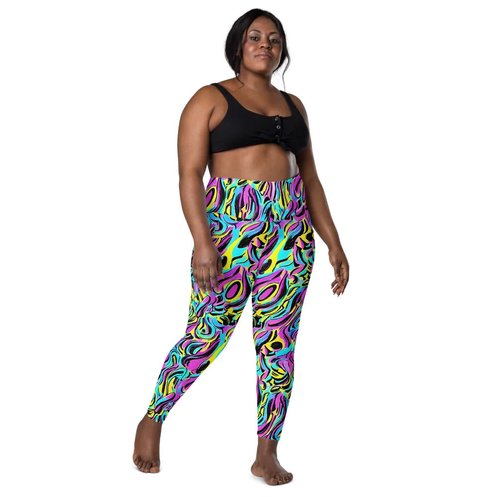 Plasma Twist on Leggings with Pockets — Front