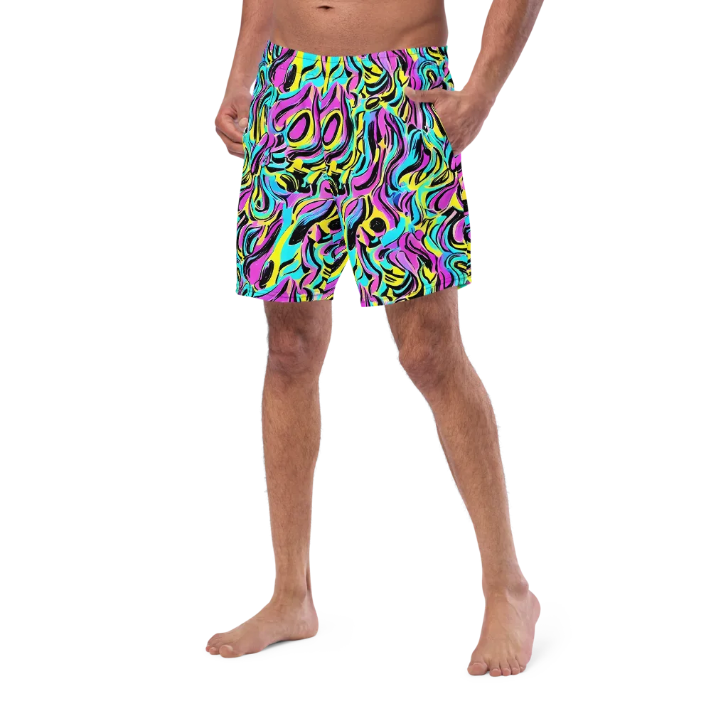 Plasma Twist on Swim Trunks — Left Front