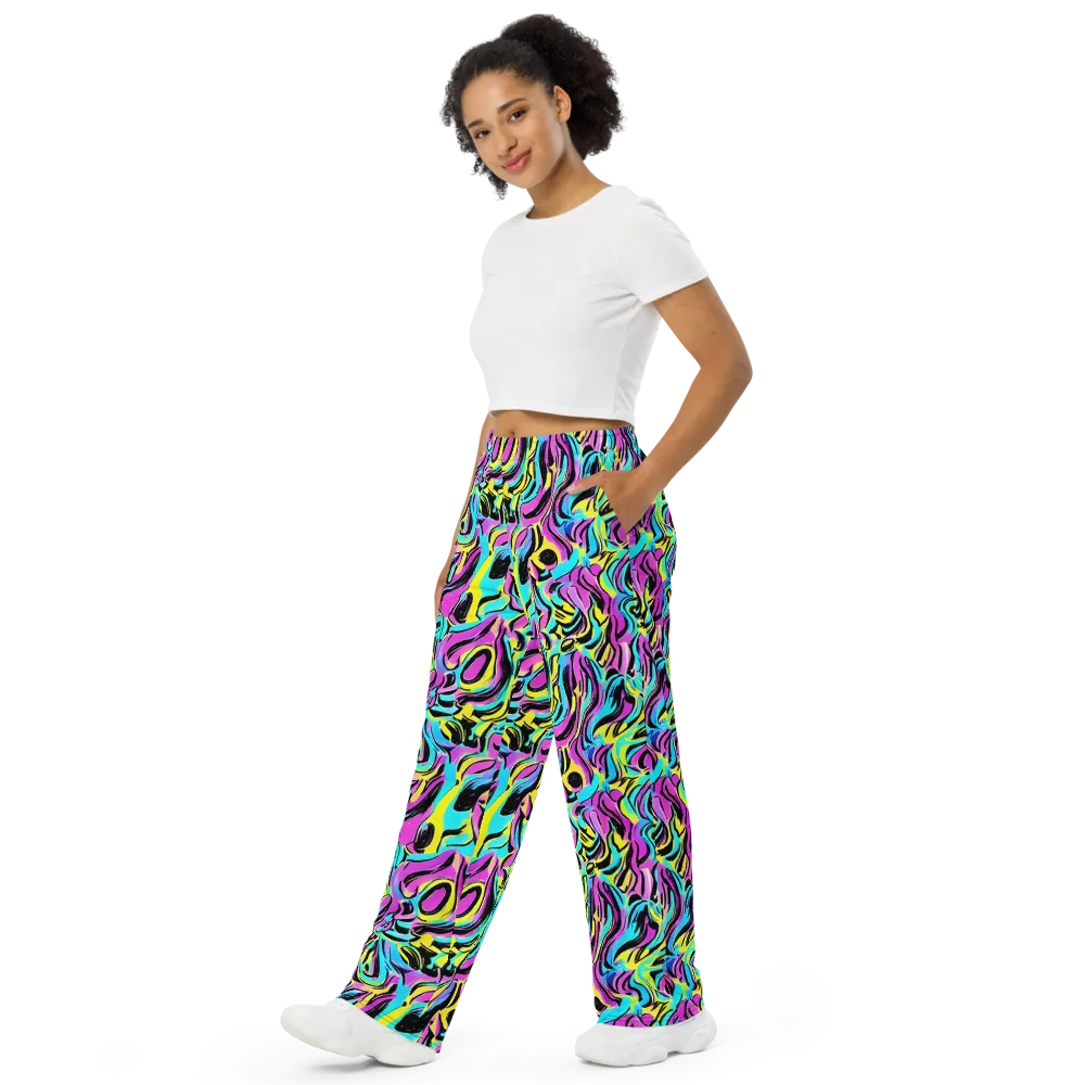 Plasma Twist on Wide-Leg Pants — Left Front