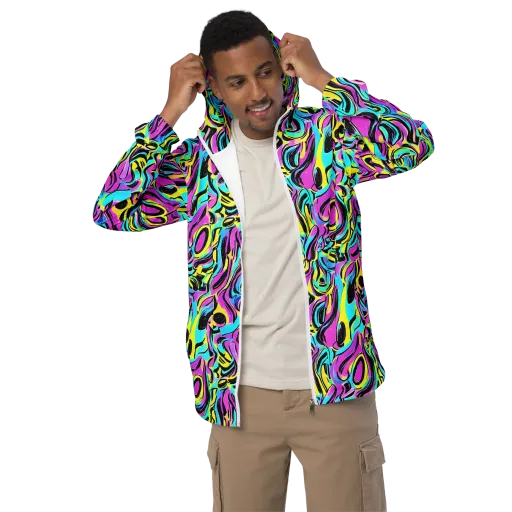 Plasma Twist on a Men's Windbreaker