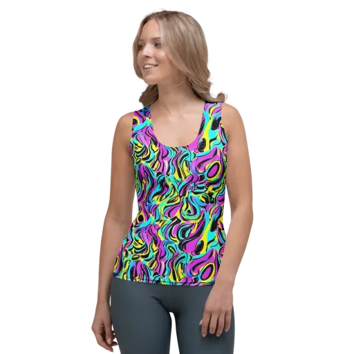 Plasma Twist on a Women's Tank Top