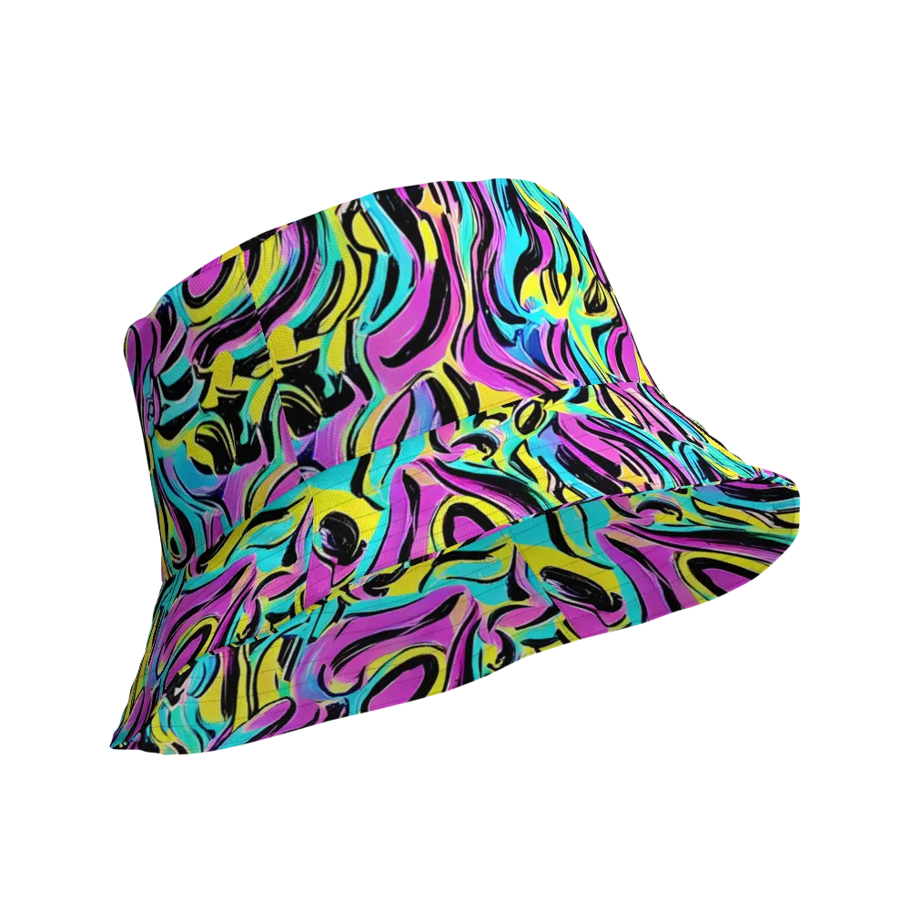 Plasma Twist on Reversible Bucket Hat — Product details Outside