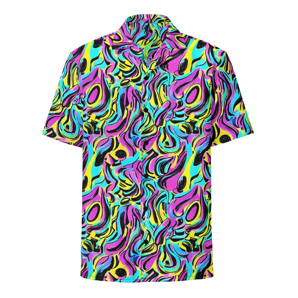 Plasma Twist on Button Shirt — Front