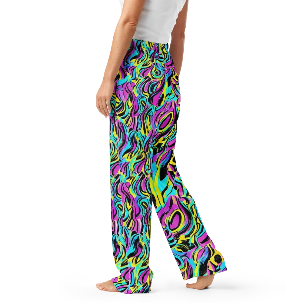 Plasma Twist on Women's Pajama Pants — Left