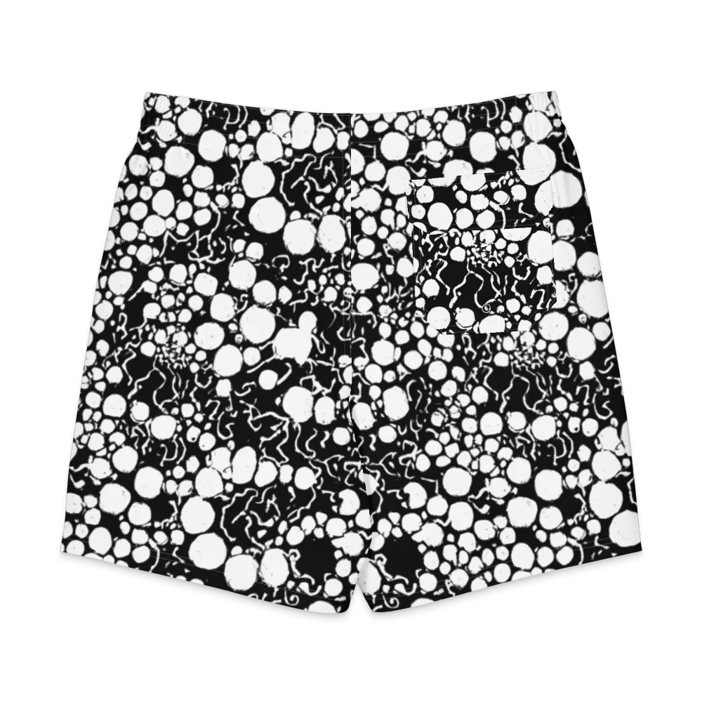 Ink Bubble Riot on Men's Board Shorts — Back