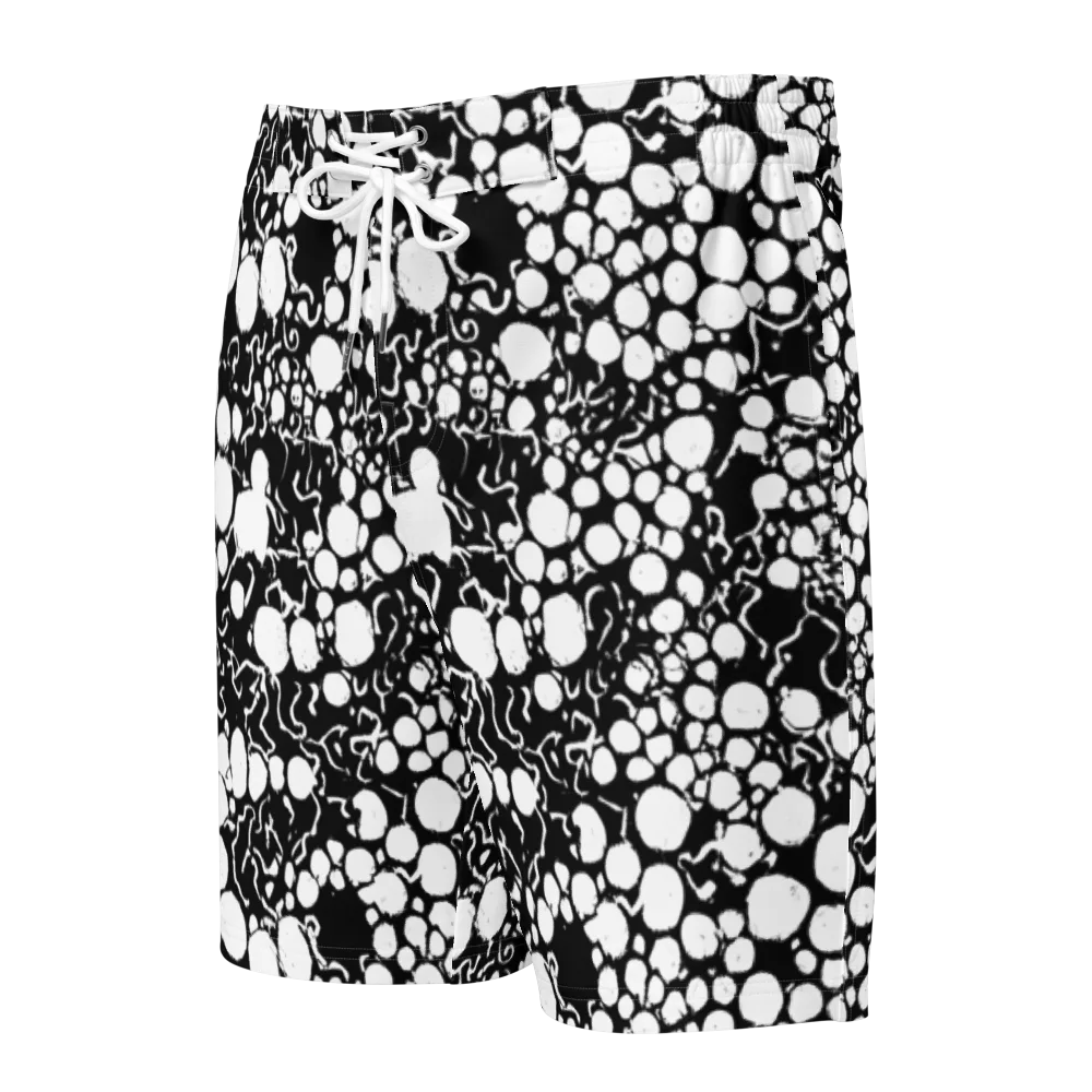 Ink Bubble Riot on Men's Board Shorts — Front