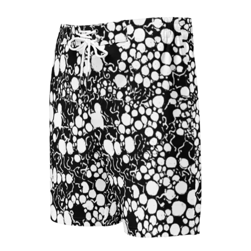 Ink Bubble Riot on a Men's Board Shorts
