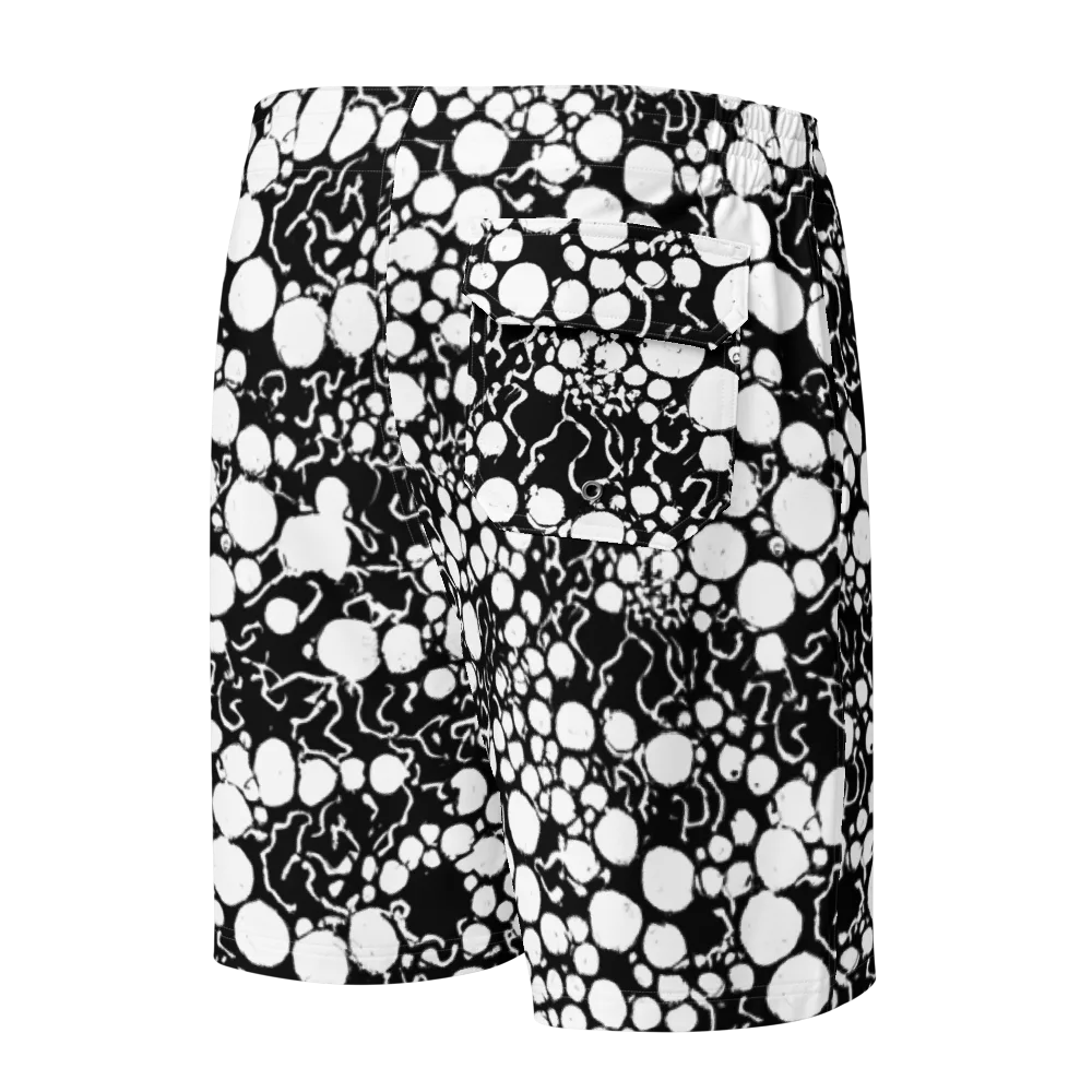 Ink Bubble Riot on Men's Board Shorts — Back