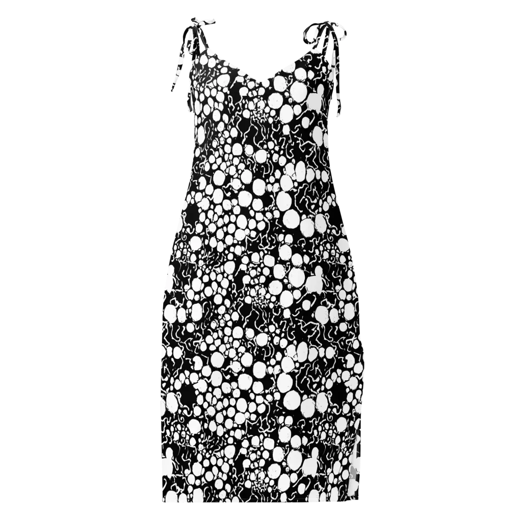 Ink Bubble Riot on Slip Dress — Front