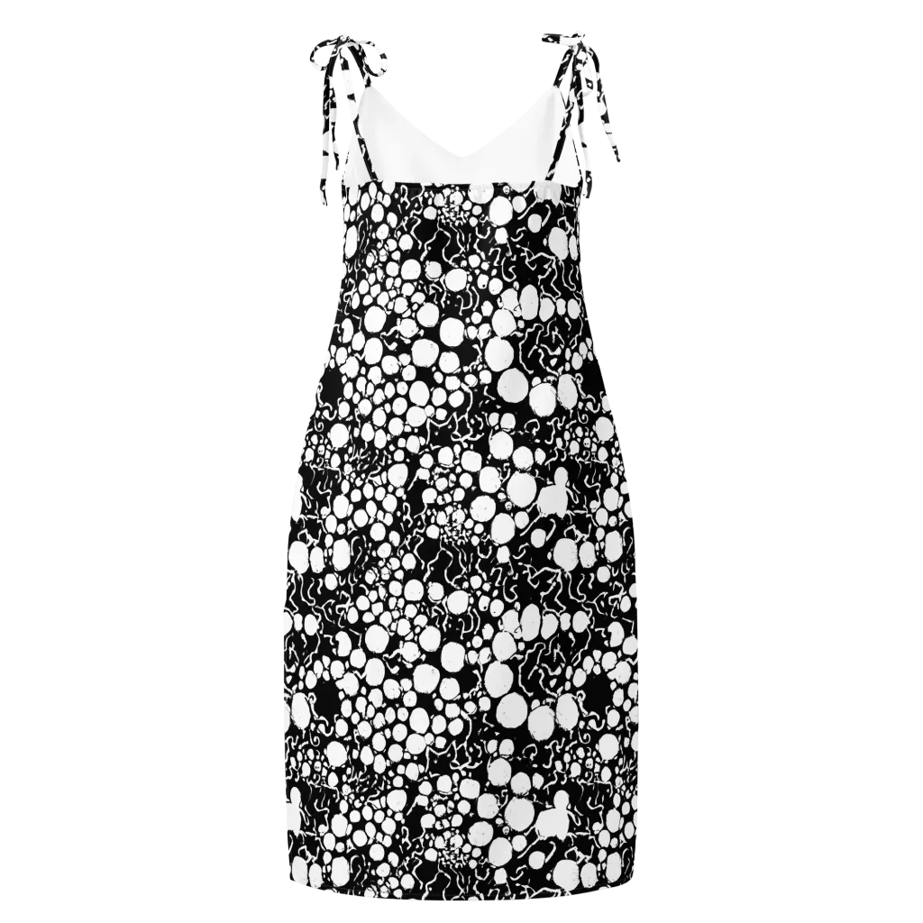 Ink Bubble Riot on Slip Dress — Back
