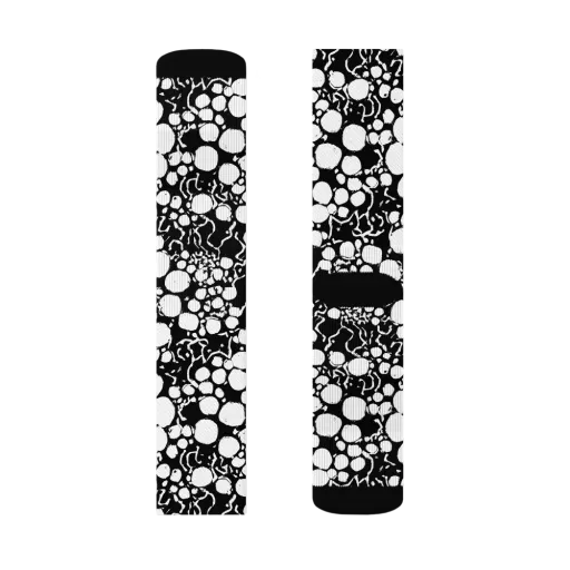 Ink Bubble Riot on a Socks