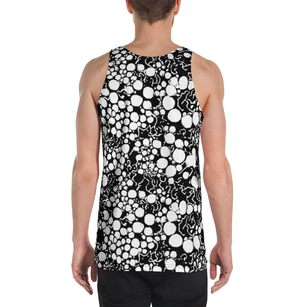 Ink Bubble Riot on Men's Tank Top — Back