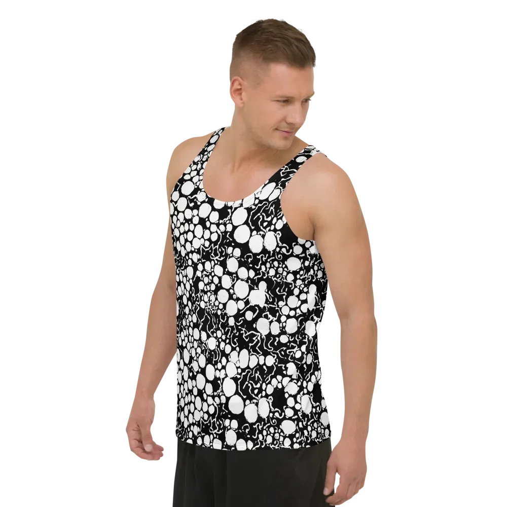 Ink Bubble Riot on Men's Tank Top — Left Front