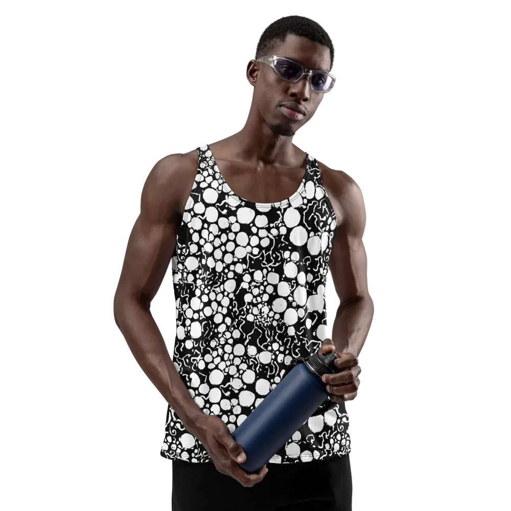 Ink Bubble Riot on Men's Tank Top — Front
