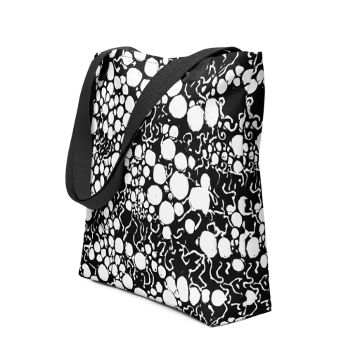 Ink Bubble Riot on a Tote Bag